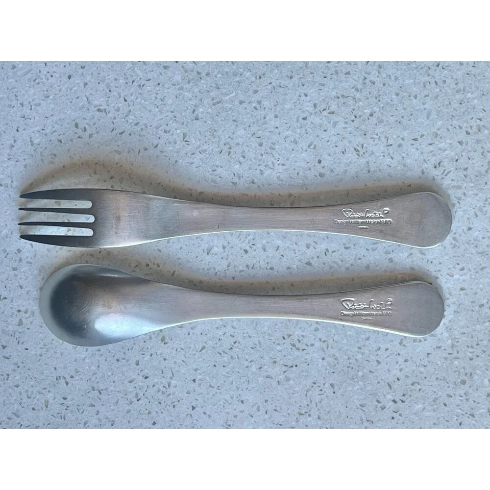 Robert Welch 18/10 Stainless Steel Fork & Spoon Designed By William Welch - Picture 3 of 4
